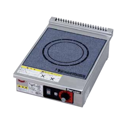【マルゼン2019年IHコンロ 1口 標準プレート 単機能 MIH-P05B MIH-02HC IHクリーンコンロ卓上型単機能2.5kWシリーズ標準